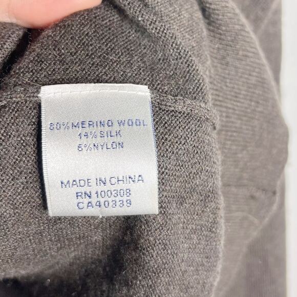 Peter Millar Mens XXL Brown Crown Soft Merino Wool Silk Quarter Zip Sweater 2XL - Picture 7 of 9